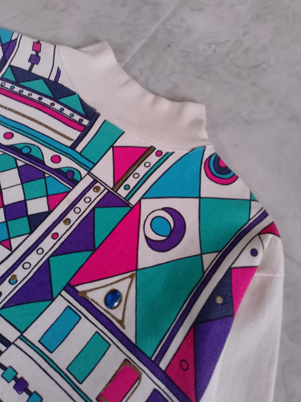 Vintage 90s Funky Geometric Abstract NORTHERN SPIRIT Crewneck - Picture 7 of 15